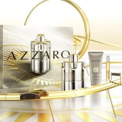 Homme AZZARO Wanted                Coffret Eau de Parfum, Shampoing et Format Voyage