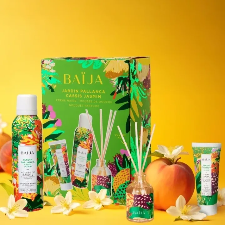 Femme Baija Jardin Pallanca Coffret Soin Parfumé et Bouquet Parfumé