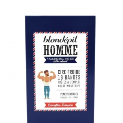 Homme Blondépil Homme                Cire Froide 16 Bandes