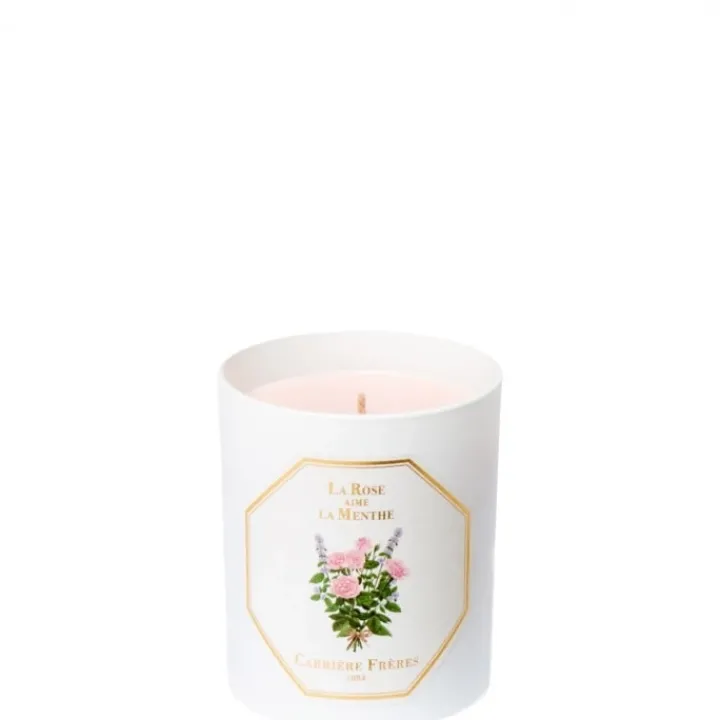 Carrière Frères La Rose aime la Menthe Bougie Parfumée
