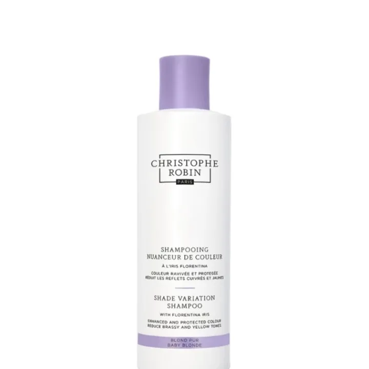 Christophe Robin Shampooing Nuanceur de Couleur Blond Pur A l'Iris Florentina