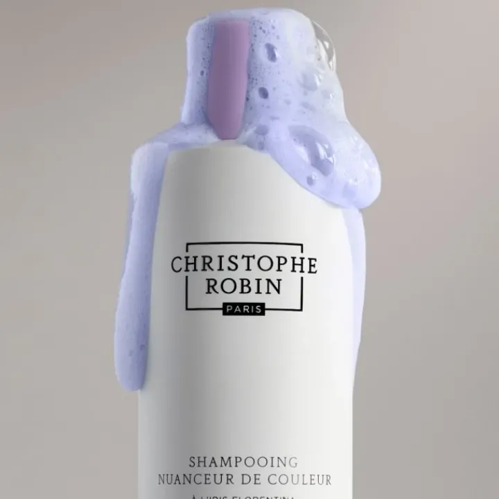 Christophe Robin Shampooing Nuanceur de Couleur Blond Pur A l'Iris Florentina