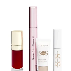 CLARINS Coffret Lip Comfort Oil & Wonder Perfect Mascara 4D                Coffret Maquillage
