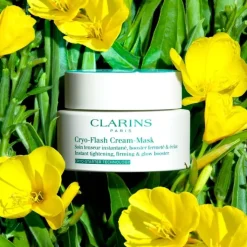 CLARINS Cryo-Flash Masque-Crème                Soin Masque Anti-Âge Effet Lift Immédiat, Fermeté & Éclat