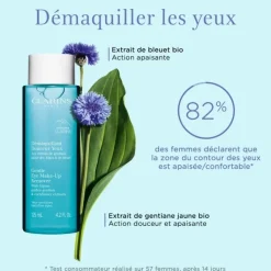 CLARINS Démaquillant Douceur                Yeux - Aux Extraits de Gentiane Jaune des Alpes & de Bleuet