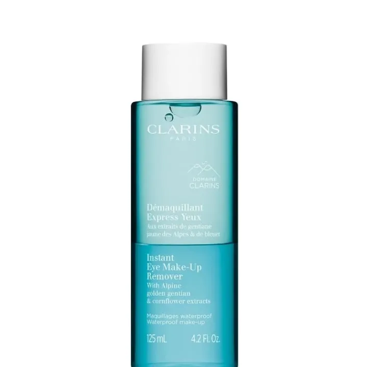 CLARINS Démaquillant Express Yeux Sensibles - Aux Extraits de Gentiane Jaune des Alpes & de Bleuet