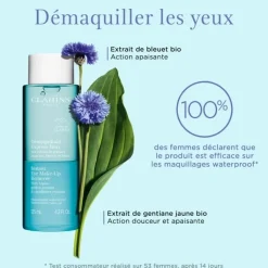 CLARINS Démaquillant Express Yeux Sensibles - Aux Extraits de Gentiane Jaune des Alpes & de Bleuet