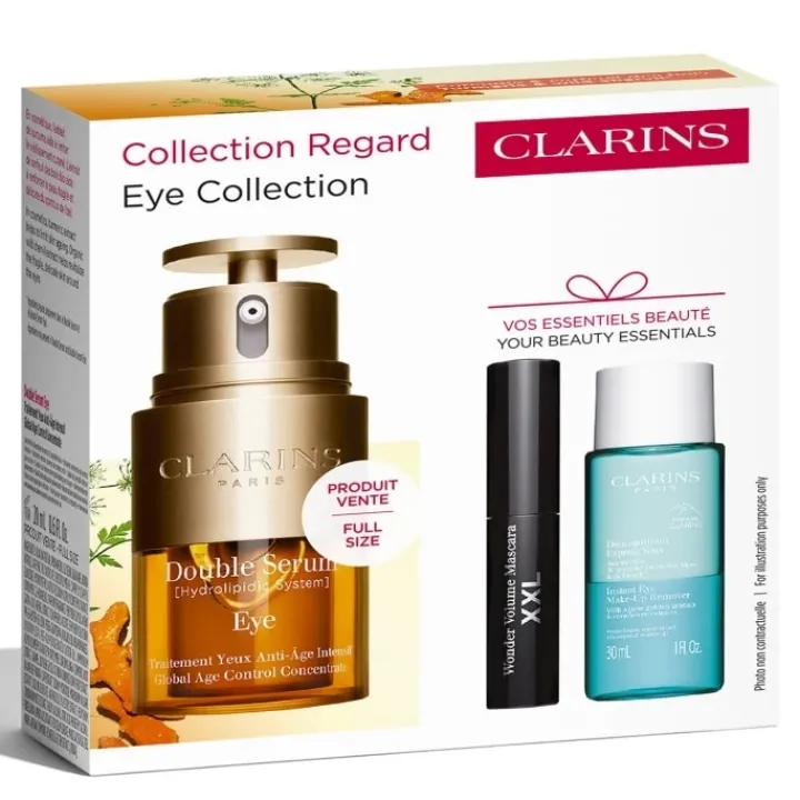 CLARINS Double Serum Eye Coffret Soin Yeux Anti-Rides