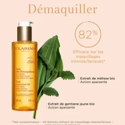 CLARINS Huile Très Démaquillante Aux Extraits de Gentiane Jaune et Mélisse des Alpes