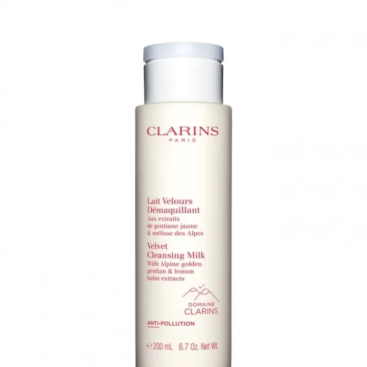 CLARINS Lait Velours Démaquillant Aux Extraits de Gentiane Jaune & Mélisse des Alpes