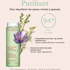 CLARINS Lotion Tonique Purifiante                Peaux Mixtes à Grasses