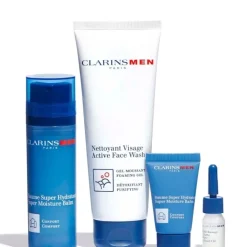 Homme CLARINS Men Coffret Baume Super Hydratant & Nettoyant visage
