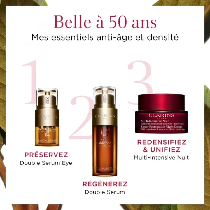 CLARINS Multi Intensive Crème Lift-Repulpante Anti-Rides Nuit - Toutes Peaux