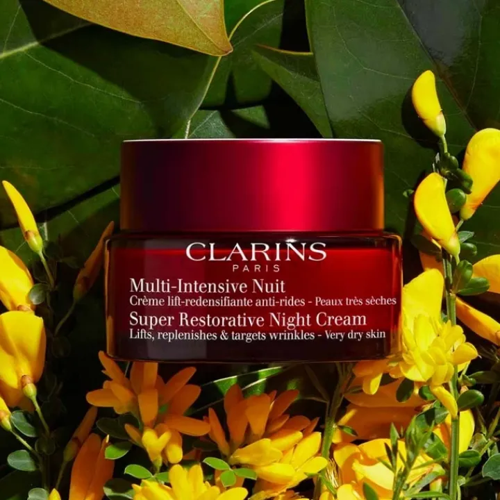 CLARINS Multi Intensive Crème Lift-Repulpante Anti-Rides Nuit - Peaux très Sèches