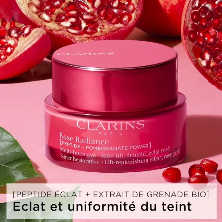 CLARINS Multi-Intensive Rose Radiance Crème Jour Anti-Rides - Toutes Peaux