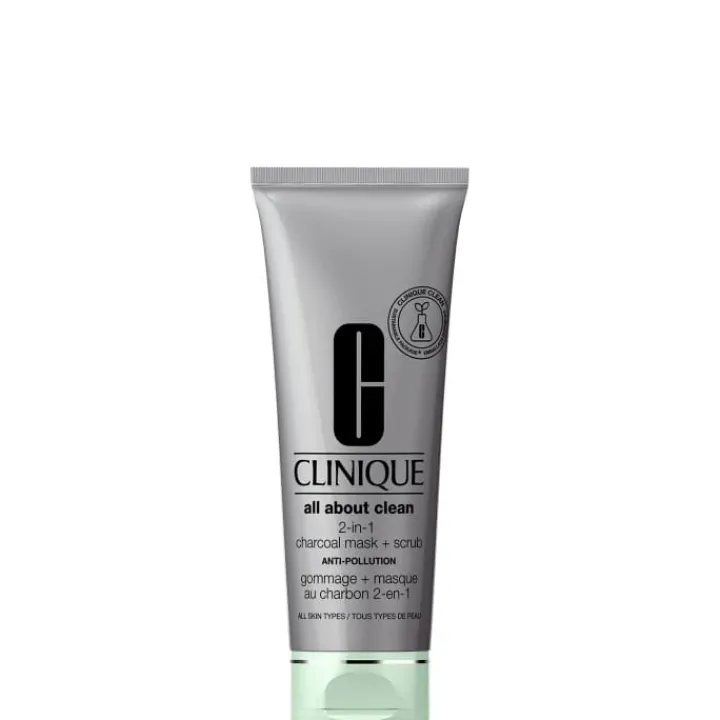 CLINIQUE All About Clean Gommage + Masque Au Charbon 2-en-1