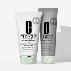 CLINIQUE All About Clean Gommage + Masque Au Charbon 2-en-1
