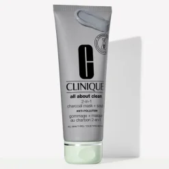 CLINIQUE All About Clean Gommage + Masque Au Charbon 2-en-1