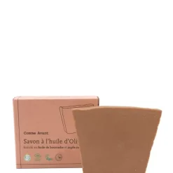 Comme Avant Savon Naturel                 à L'Huile d'Olive - Enrichi  en Huile de Bourrache & Argile Rouge
