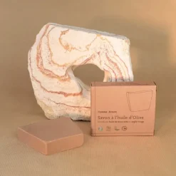 Comme Avant Savon Naturel                 à L'Huile d'Olive - Enrichi  en Huile de Bourrache & Argile Rouge