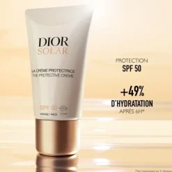 DIOR Solar                La Crème Protectrice VIsage SPF 50 Crème Solaire Visage Haute Protection