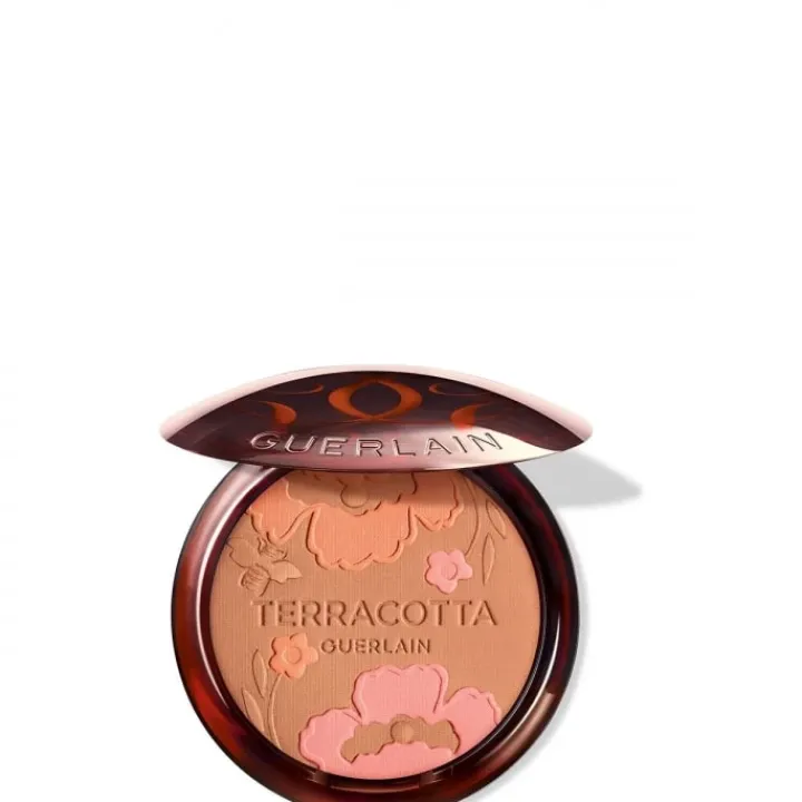 GUERLAIN Terracotta Flower Blossom La Poudre Éclat Bonne Mine Naturelle- Édition Limitée - 96% d’ingrédients d’origine naturelle