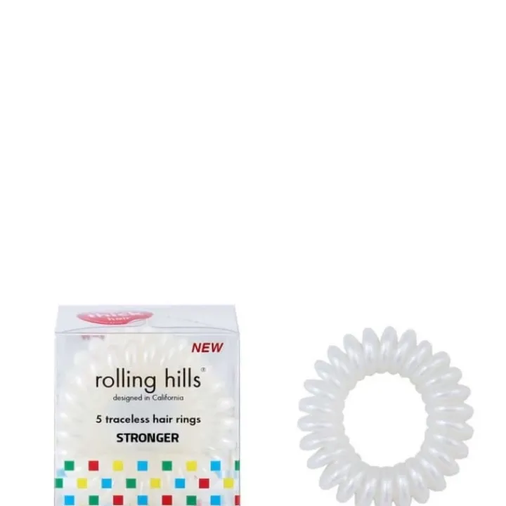 INCENZA Élastiques Résistants pour Cheveux - Blanc Effet Magique sans Traces