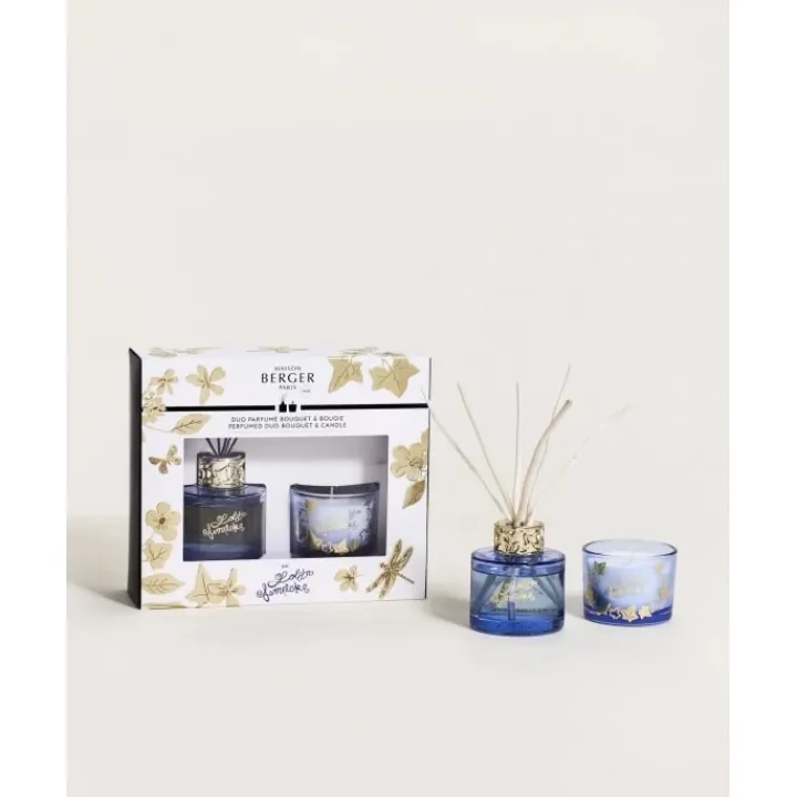 Maison Berger Paris Duo mini Bouquet & Bougie Lolita Lempicka Parme Coffret Parfum d'intérieur