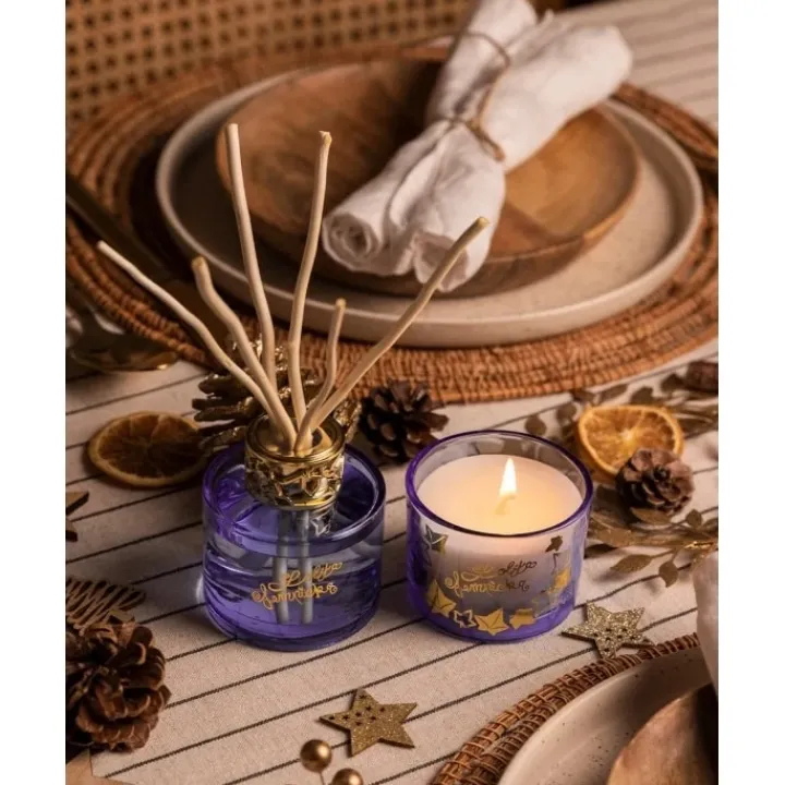 Maison Berger Paris Duo mini Bouquet & Bougie Lolita Lempicka Parme Coffret Parfum d'intérieur