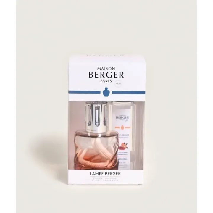 Maison Berger Paris Spirale Rose Ambré Coffret Lampe Berger
