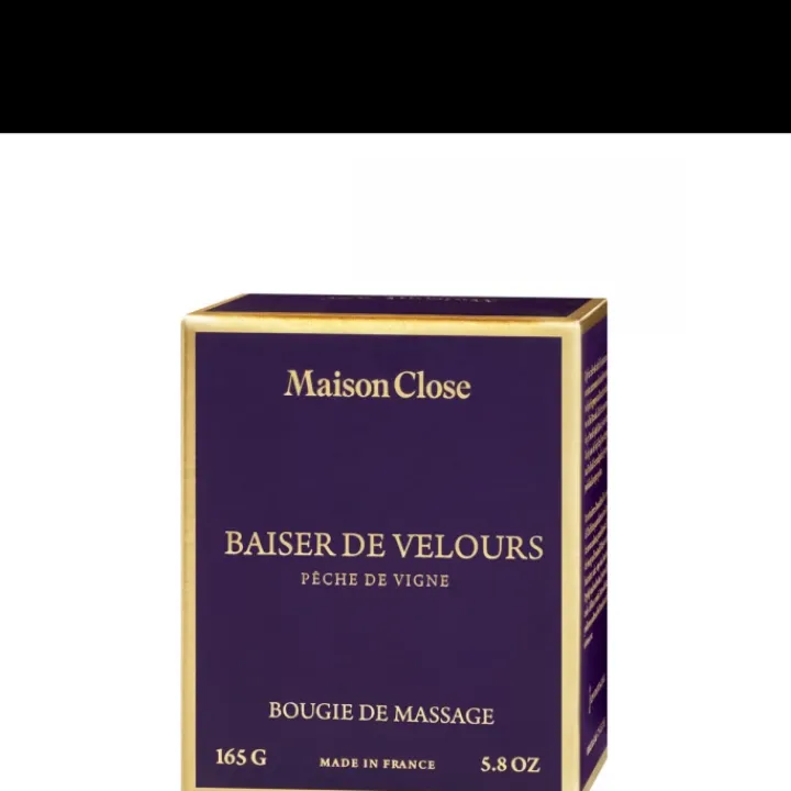 Maison Close Baiser de Velours Pêche de Vigne - Bougie de Massage