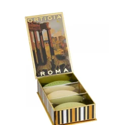 Femme Ortigia Sicilia City Box Roma                Coffret de 3 Savons Parfumés
