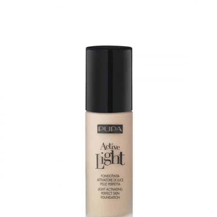 Pupa Active Light Fond de Teint Activateur de Lumière Peau Parfaite SPF 10