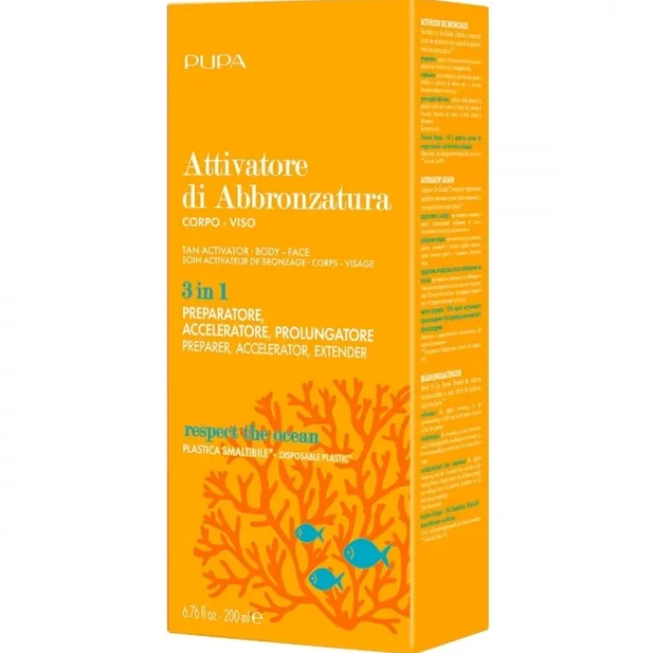 Pupa Soin Activateur De Bronzage Corps Visage Activateur de bronzage 3 en 1