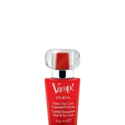 Pupa Vamp! Base et Top Coat Transparent et Parfumé                Base et Top Coat transparent et parfumé, fragrance rouge