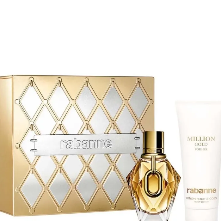 Femme RABANNE Million Gold for Her Coffret Eau de Parfum et Lotion Corps