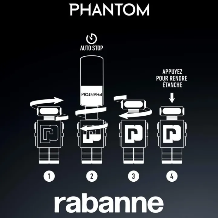 Homme RABANNE Phantom Eau de Toilette - Flacon Recharge