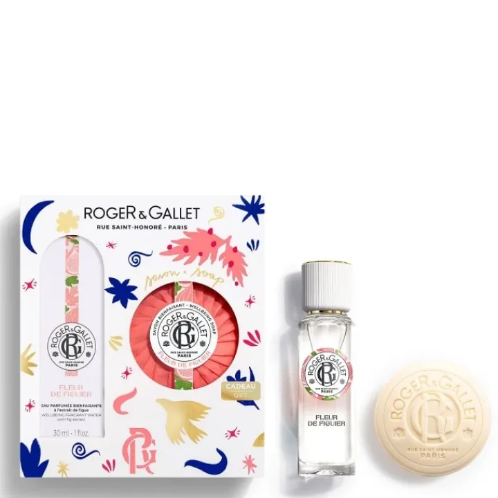 Femme Roger&Gallet Fleur de Figuier Coffret Eau Parfumée Bienfaisante - Savon Parfumé