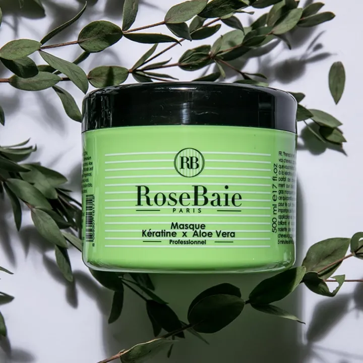 RoseBaie Paris Kératine x Aloe Vera Masque Hydratant et Purifiant