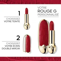 GUERLAIN Rouge G de Majestic Feathers La Recharge - Le Rouge à Lèvres Soin Personnalisable - Édition limitée