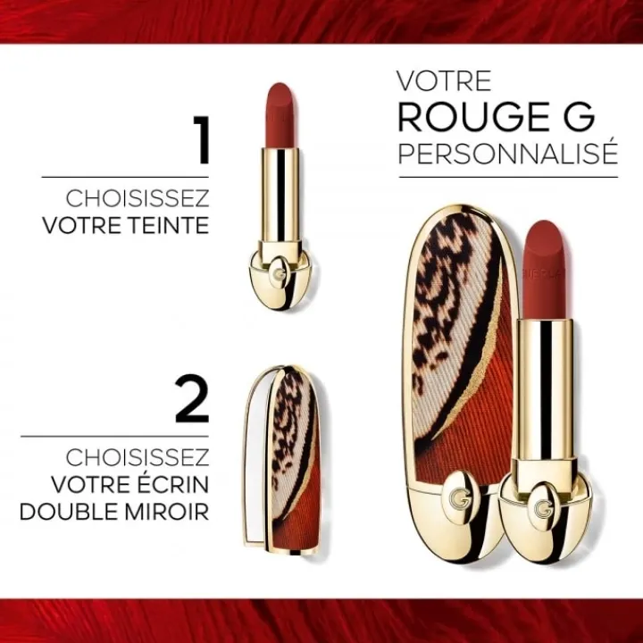GUERLAIN Rouge G de Majestic Feathers L’Écrin Bijou Double Miroir - Peacock