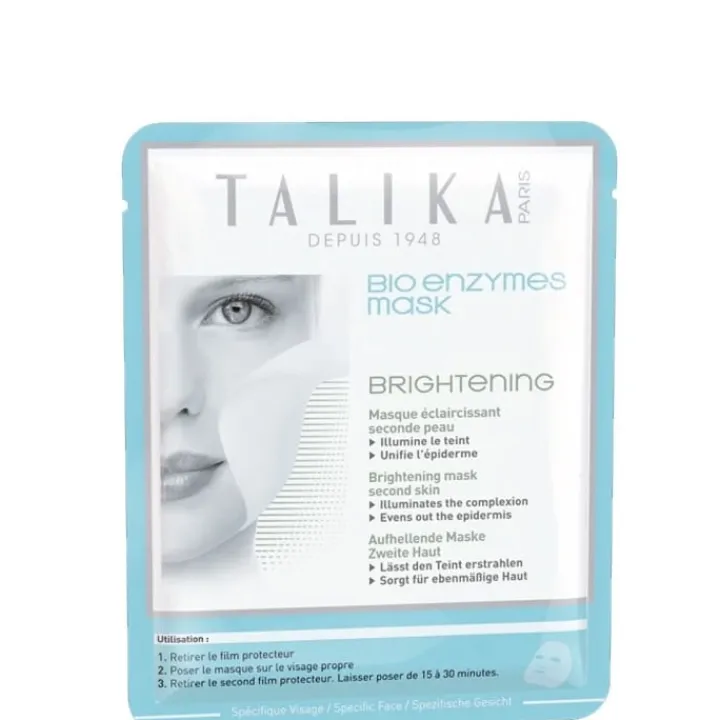 Talika Bio Enzymes Mask Brightening Masque Éclaircissant Seconde Peau en Biocellulose